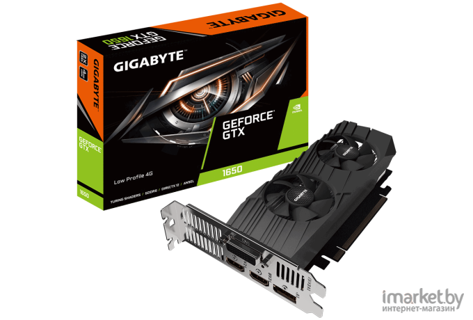 Видеокарта Gigabyte GeForce GTX 1650 4GB GDDR6 Low Profile (GV-N1656D6-4GL)