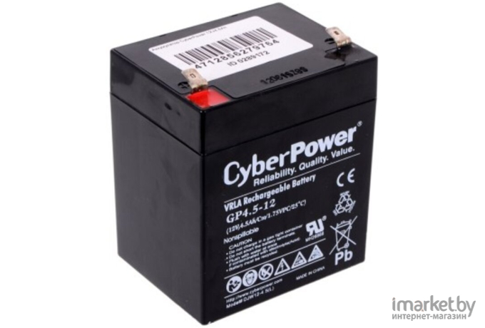 Аккумулятор для ИБП CyberPower RС 12-4.5 12V/4.5Ah