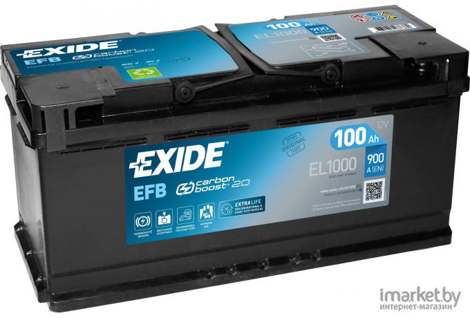Аккумулятор Exide Start-Stop EFB R+ (EL1000)