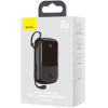 Внешний аккумулятор Baseus PPQD-H01 Qpow Digital Display quick charging power bank 20000mAh 20W (IP Cable) Black