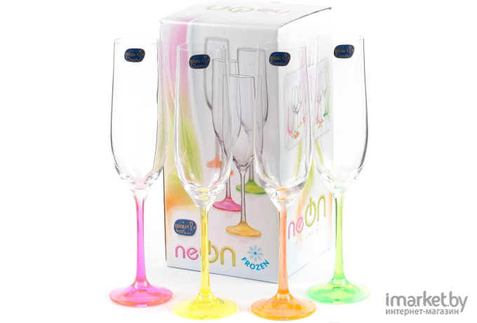 Набор бокалов для вина Bohemia Neon (40729/D4892/350-4)
