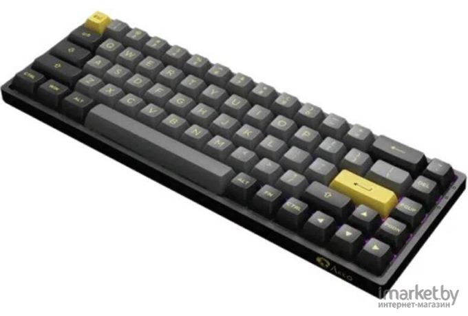 Клавиатура Akko 3068B Plus Black Gold (Akko CS Jelly Purple)
