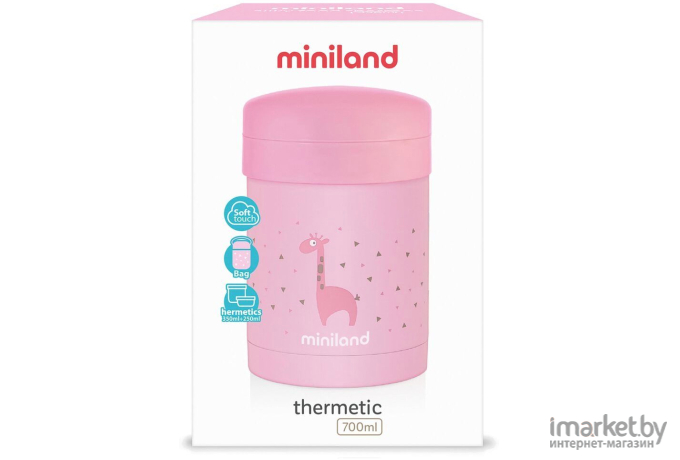 Термос Miniland Silky Thermetic 700 мл розовый (89227)