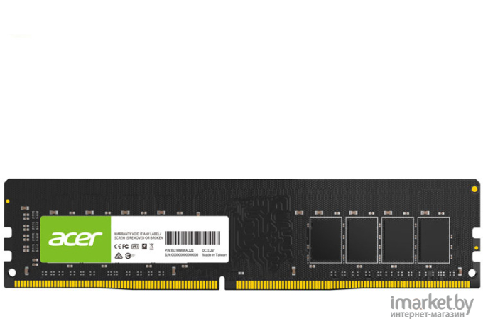 Оперативная память Acer DDR4 16Gb PC4-25600 (BL.9BWWA.228)