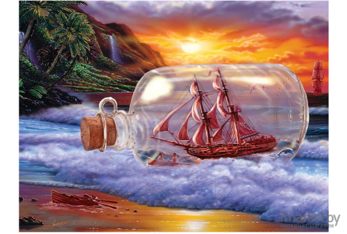 Алмазная живопись Darvish Корабль в бутылке (DV-11514-41)