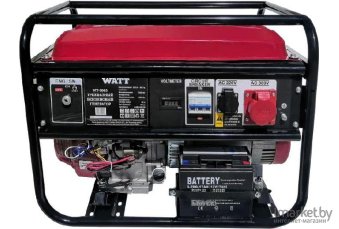 Бензиновый генератор WATT WT-8003 (9.080.025.30)