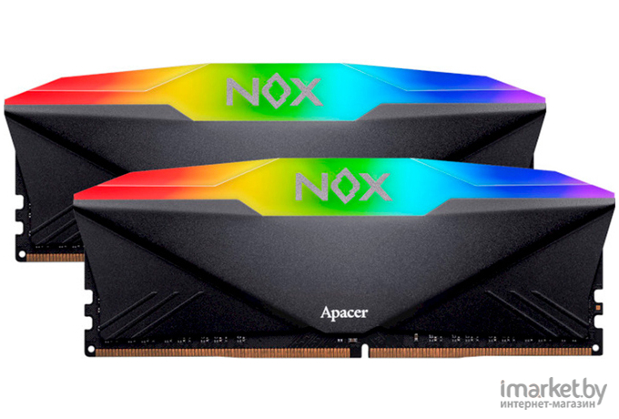 Оперативная память Apacer DDR4 DIMM 16GB Kit 2x8Gb 3600 MHz NOX RGB Aura2 (AH4U16G36C25YNBAA-2)