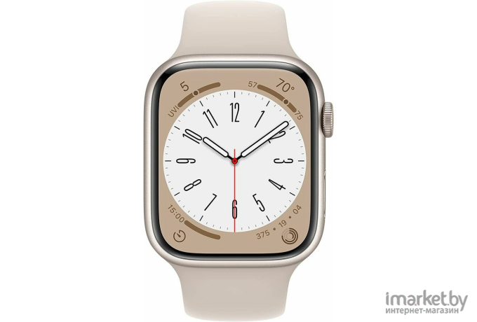 Смарт-часы Apple Watch S8 45mm GPS Starlight w/ Mid Sband M/L A2771 (MNUQ3LL/A)