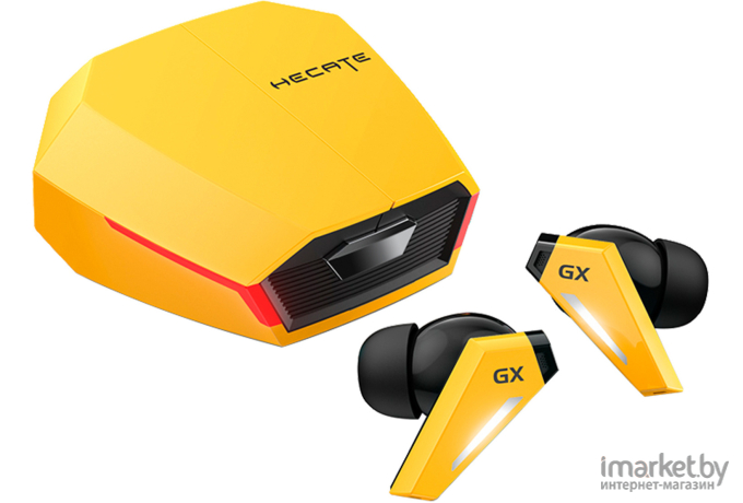 Наушники с микрофоном Edifier GX07 желтый/черный