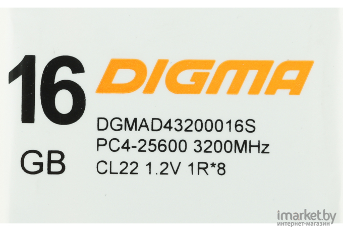Оперативная память Digma DDR4 16Gb 2666MHz DGMAD42666016S