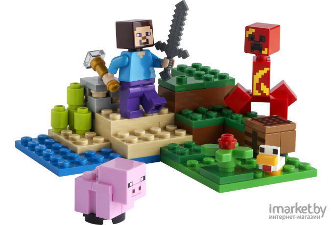 Конструктор Lego Minecraft Засада Крипера (21177)
