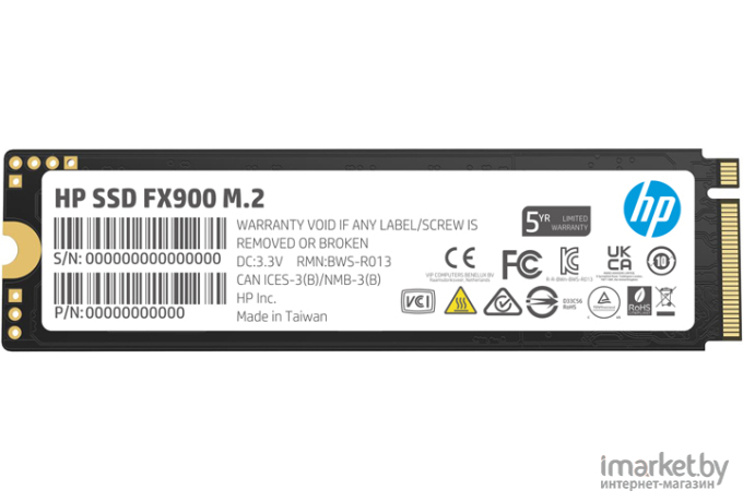 Жесткий диск (накопитель) HP SSD M.2 512Gb FX900 Series (57S52AA)