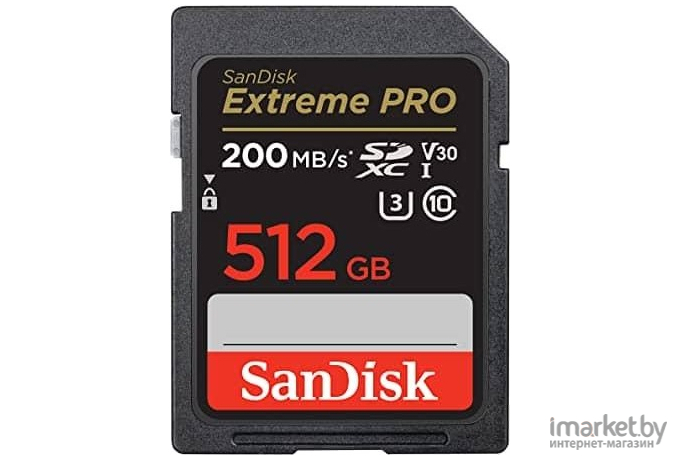Карта памяти SanDisk SDXC 512GB Extreme Pro UHS-I Class 3 (SDSDXXD-512G-GN4IN)