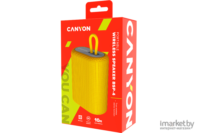 Беспроводная колонка Canyon CNE-CBTSP4Y Yellow