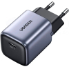 Сетевое зарядное устройство UGREEN CD319-90666; Nexode Mini GaN, 1*USB-C 30W, Space Gray