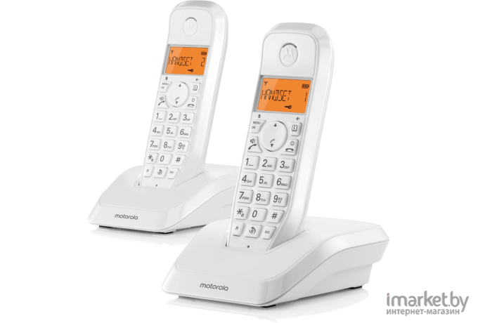 Радиотелефон Motorola S1202 белый (107S1202WHITE)