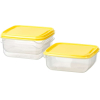 Набор контейнеров Ikea Прута прозрачный/желтый (903.358.43)
