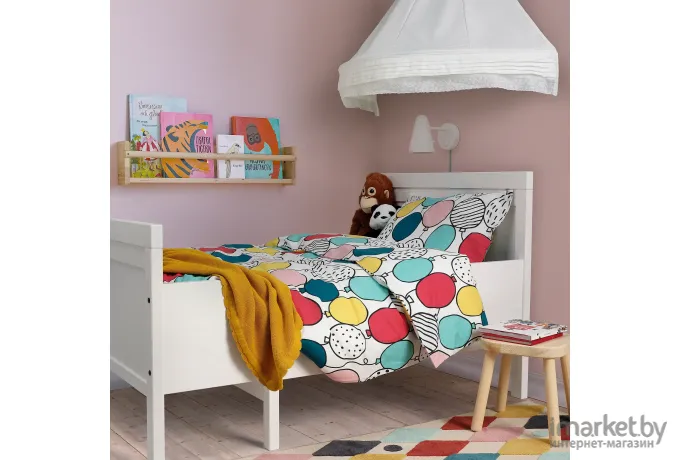 Постельное белье Ikea Бусинкел воздушный шар/разноцветный (805.178.34)