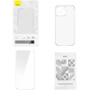 Накладка силиконовая Baseus P60112202201-03 Corning Series для iPhone 14 Pro Max прозрачная + защитное стекло 2 шт. в комплекте