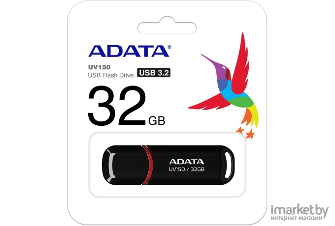 Накопитель USB-Flash (флешка) A-Data DashDrive UV150 32GB Black
