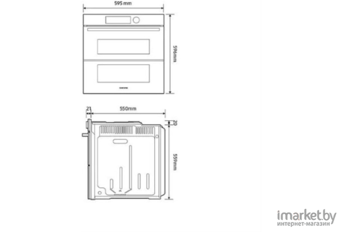 Духовой шкаф Samsung NV7B5765RAK/WT (черный)