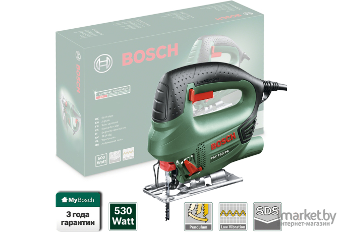 Электролобзик Bosch PST 750 PE (0.603.3A0.521)