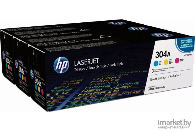 Картридж для принтера HP 304A 3-pack (CF372AM)