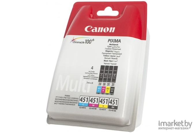 Картридж для принтера Canon CLI-451 Multipack C/M/Y/BK [6524B004]