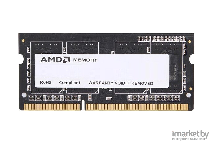 Оперативная память AMD 8GB DDR3 SO-DIMM PC3-12800 (R538G1601S2S-UO)