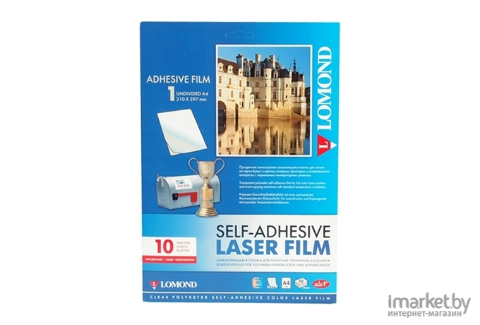 Пленка Lomond PET Self-Adhesive Clear Laser Film 100мкм 10л (1703411)