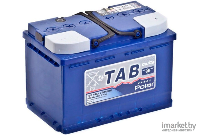 Автомобильный аккумулятор TAB Polar Blue (75 А ч) (121075)