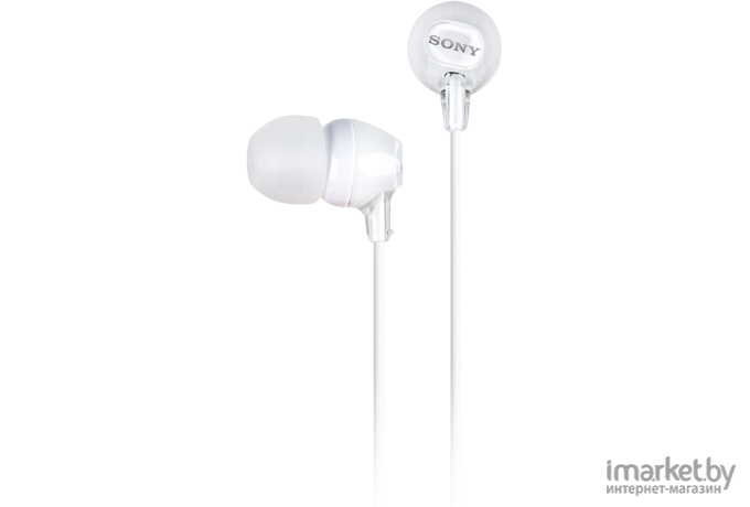 Наушники с микрофоном Sony MDR-EX15AP (белый)