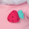 Мягкая игрушка Basik & Co Ли-Ли в розовом комбинезоне с клубничкой LB-019