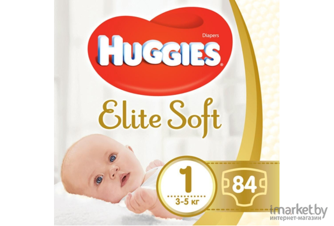 Подгузники Huggies Elite Soft 1 Mega (84шт)