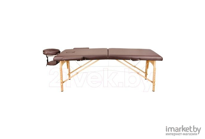 Стол массажный Atlas Sport 70 см складной 2-с деревянный коричневый