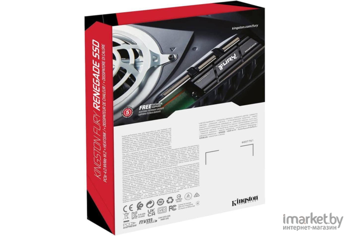 Жесткий диск Kingston SSD PCI-E 4.0 x4 2000Gb SFYRDK/2000G